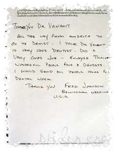 Thailand Dentist:Reviews/Testimonials at Phuket Dental Clinic